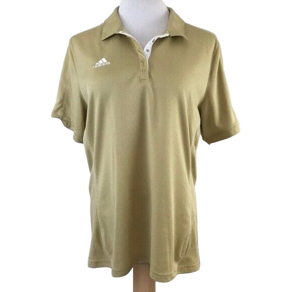 Adidas Golf Polo Blouse Top Athletic Activewear Short Sleeves Size XL